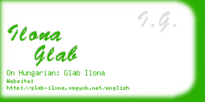 ilona glab business card